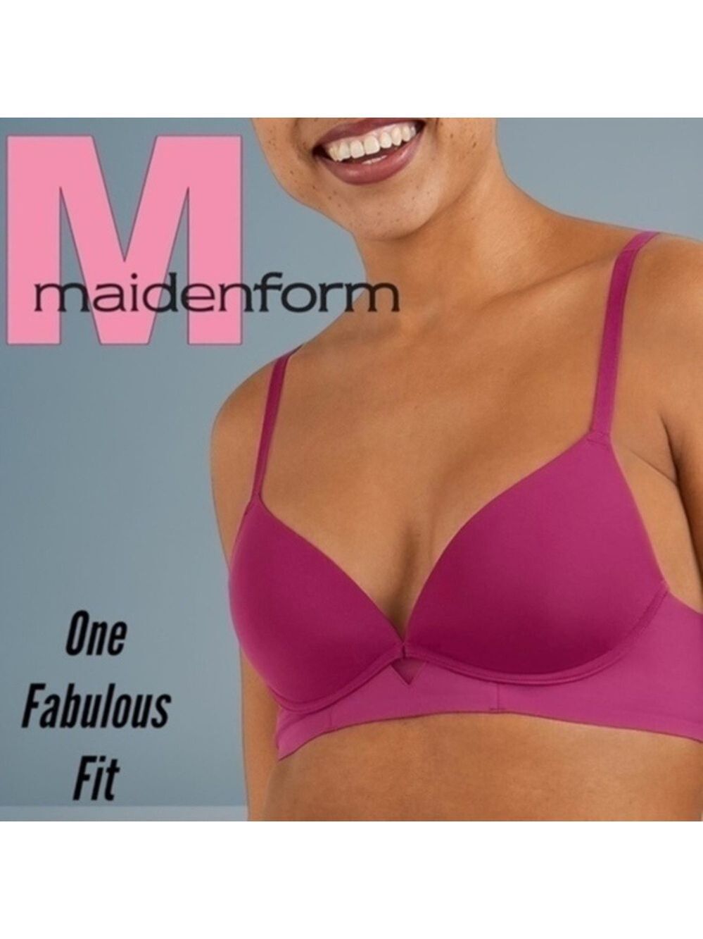 MAIDENFORM One Fabulous Fit Convertible Strap Wireless Shaping Bra NWT/38B